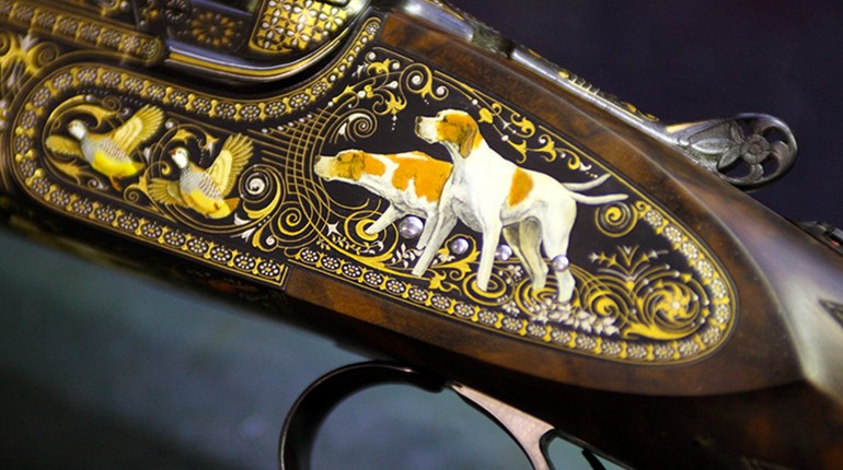 Engraved Shotgun